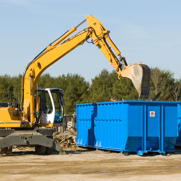 what size residential dumpster rentals are available in Carmel By The Sea CA